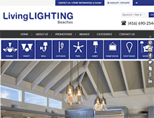 Tablet Screenshot of livinglightingbeaches.com